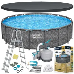 Piscină cu cadru din oțel 549 x 132 cm 11în1 Bestway 561KC