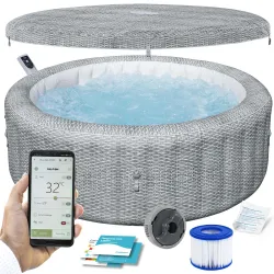 SPA Gonflabil Lay-Z Bali Grey 6 persoane Bestway 6001N