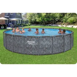 Piscină mare de grădină 610x132 cm, perfectă pentru petreceri de vară