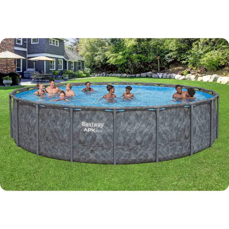 Piscină mare de grădină 610x132 cm, perfectă pentru petreceri de vară