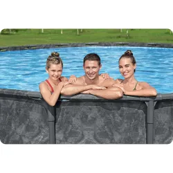 Piscină de grădină 610x132 cm, excelentă pentru relaxare vara