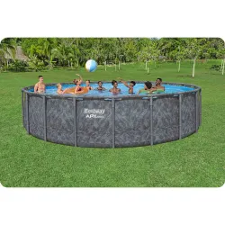 Piscină de grădină 610x132 cm, perfectă pentru distracție în familie