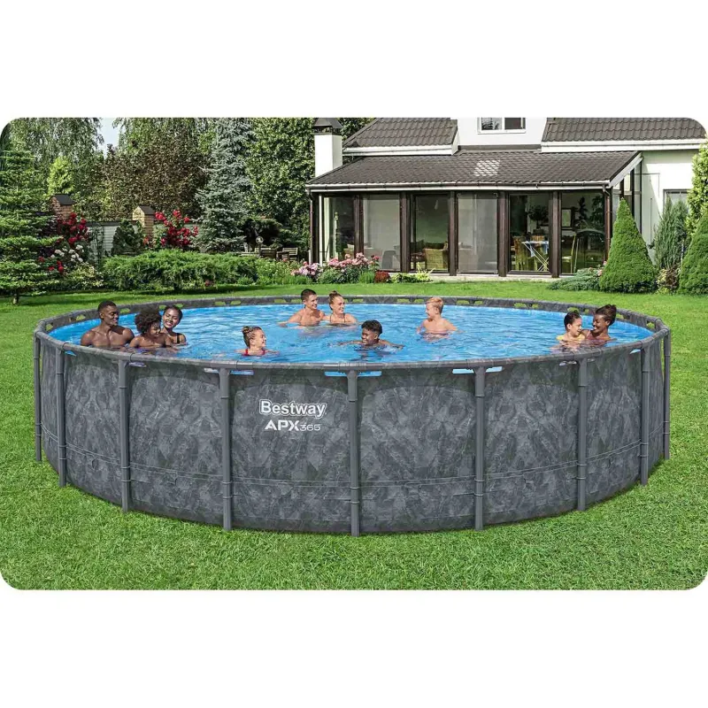 Piscină cu cadru 671 x 132 cm, ideală pentru distracție în aer liber