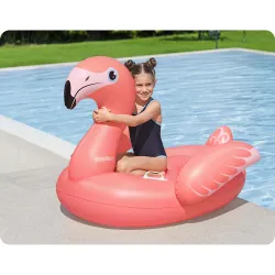 Saltea gonflabilă din material rezistent 138 x 107 cm flamingo Bestway 41525