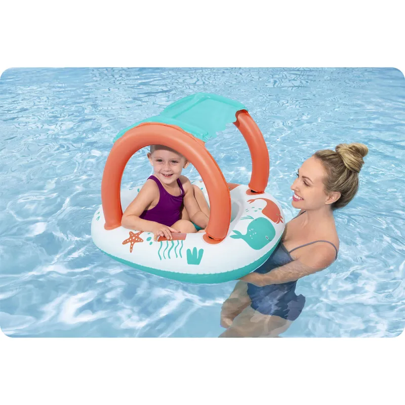 Ponton colorat pentru copii, perfect pentru joacă în piscină