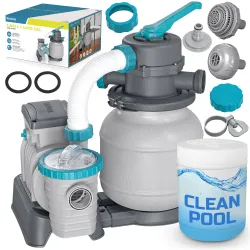 Pompa Filtru Nisip Bestway 58497 6056 L/h + Tablete Multifuncționale