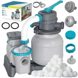 Pompă cu nisip pentru piscină + bile filtrante 6056 l/h Bestway 58497
