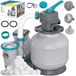 Pompă cu nisip pentru piscină + bile filtrante 8327 l/h Bestway 58499