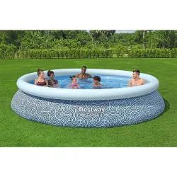 Piscină de Grădină 396 x 84 cm, culoare albastră, perfectă pentru grădină