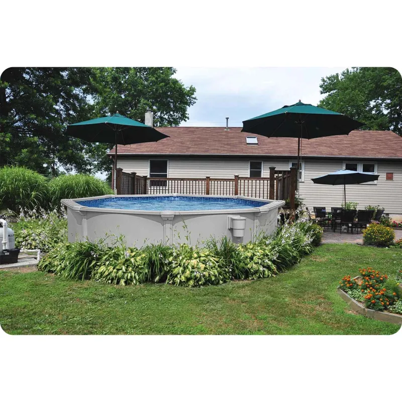 Piscină de grădină albastră 305 x 122 cm, ideală pentru relaxare în aer liber