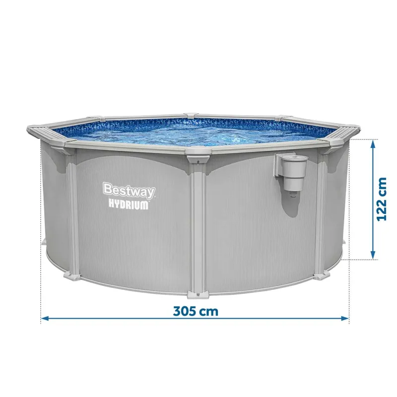 Piscină de grădină 305 x 122 cm, ideală pentru jocuri de vară în aer liber