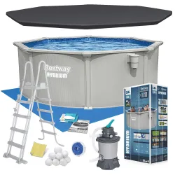Piscină de grădină cu panouri 366 x 122 cm Bestway 56574