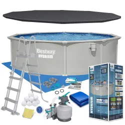 Bestway 56384 Piscină de Grădină Panelată Ganzjährlich 457 x 122 cm 13-în-1