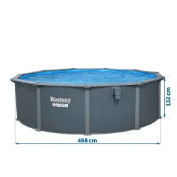 Piscină de Grădină 488 x 132 cm, perfectă pentru copii și distracție în familie