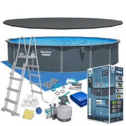 Piscină de Grădină cu Panouri 732 x 132 cm, ideală pentru exterior