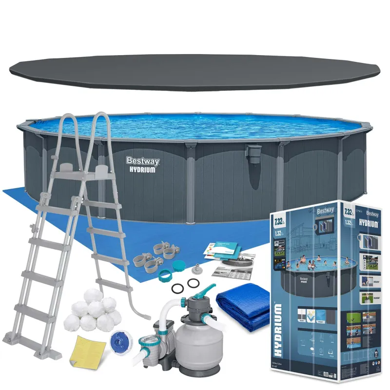 Piscină de Grădină cu Panouri 732 x 132 cm, ideală pentru exterior