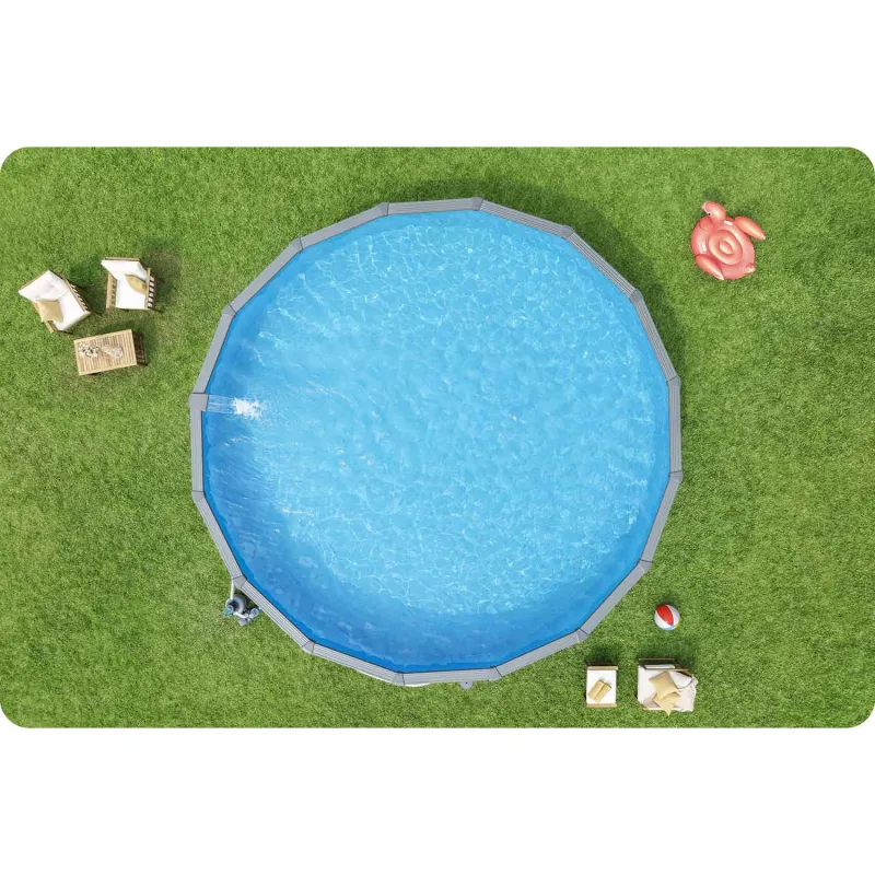 Piscină de Grădină 732 x 132 cm, design din panouri, ideală pentru utilizare continuă