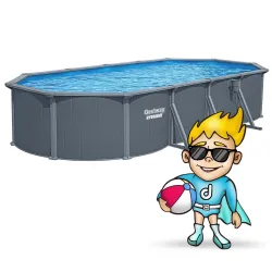 Piscină de grădină elegantă 732x366x132 cm cu panouri Bestway 561CW