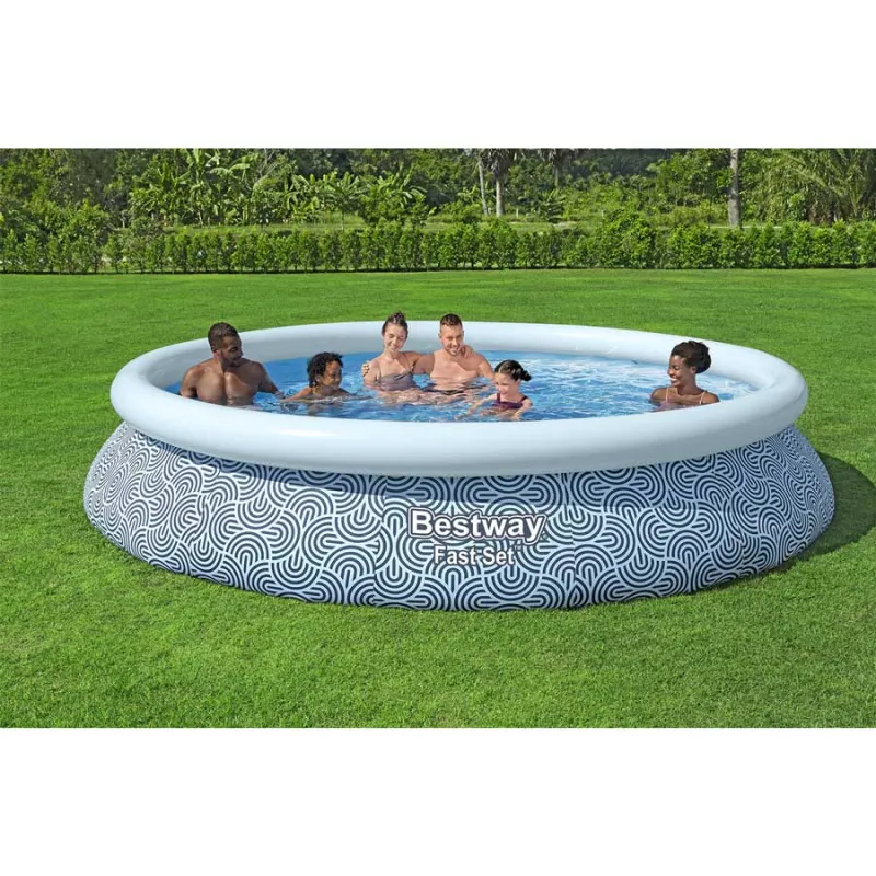 Piscină autoportantă 457 x 84 cm, ușor de montat, perfectă pentru copii