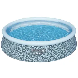 Piscină de grădină albastră 457 x 107 cm, perfectă pentru relaxare în aer liber