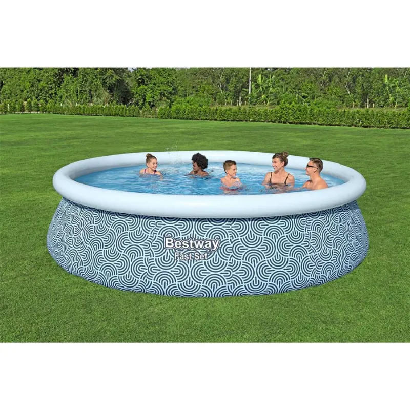 Piscină de grădină 457 x 107 cm potrivită pentru întreaga familie