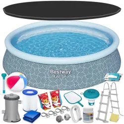 Bestway 57372 Piscină cu Cadru 457 x 107 cm 18-in-1