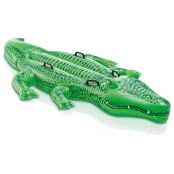 Crocodil gonflabil pentru înot 203 x 114 cm, jucărie acvatică colorată