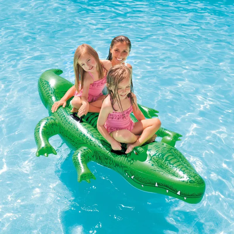 Crocodil gonflabil 203 x 114 cm, perfect pentru grădină