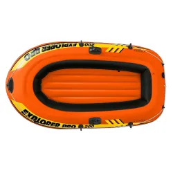 Barcă gonflabilă Intex Explorer PRO 200, albastră, perfectă pentru distracții în apă