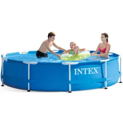 Piscină rotundă de grădină 305 cm pentru relaxare în aer liber