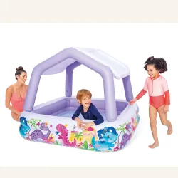Piscină Gonflabil cu Baldachin Acvariu 157 x 157 x 122 cm INTEX 57470
