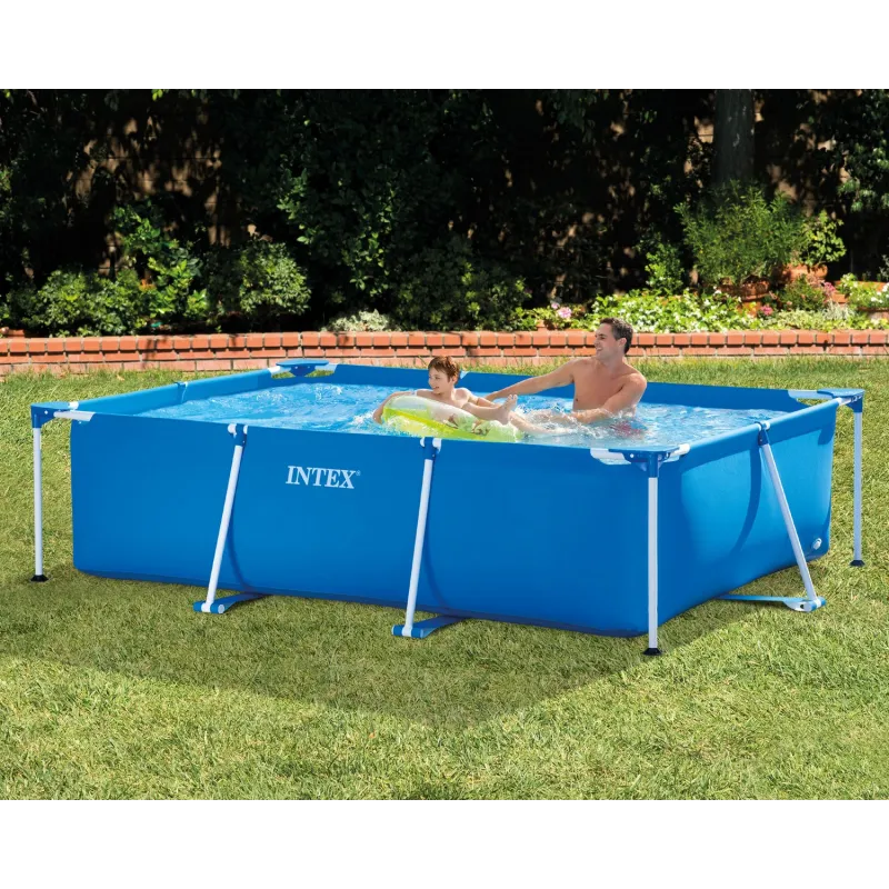 Piscină de grădină albastră 260 x 160 x 65 cm pentru zile călduroase