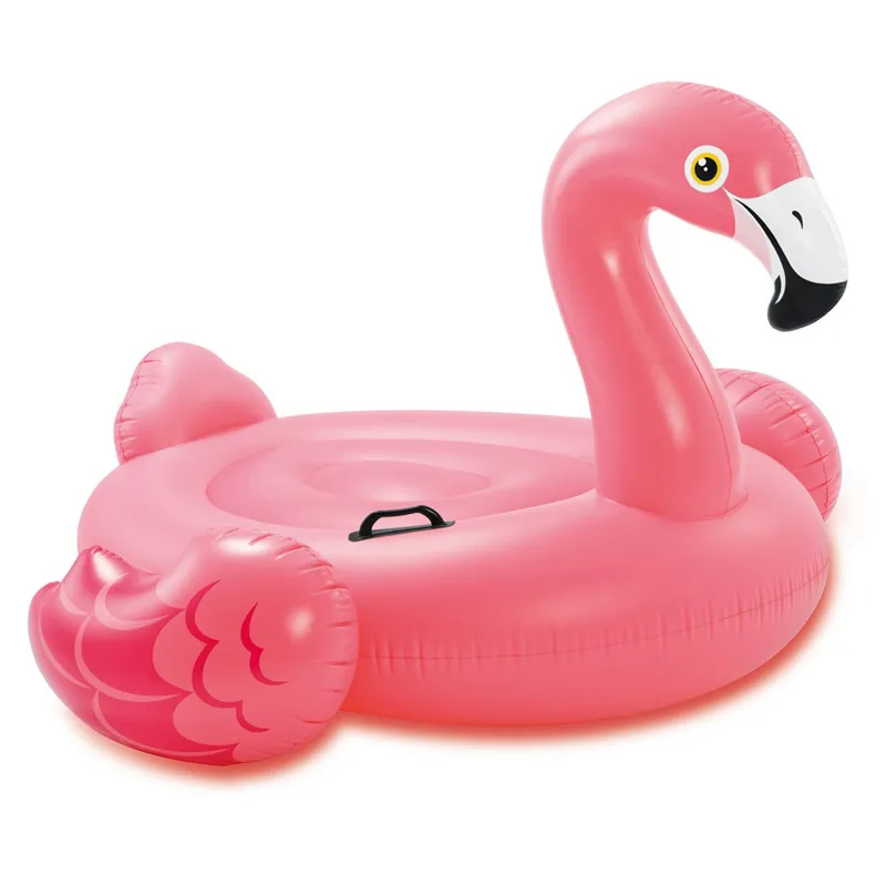 Insula flamingo gonflabilă 142 x 140 x 94 cm, saltea de apă colorată