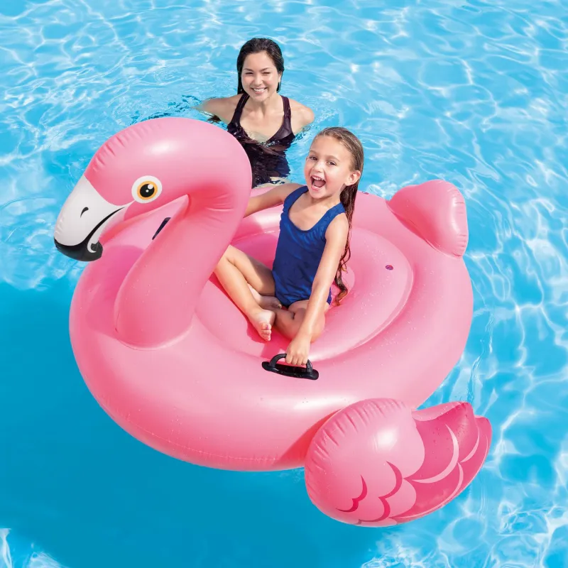 Insula flamingo gonflabilă 142 x 140 x 94 cm, saltea de piscină confortabilă