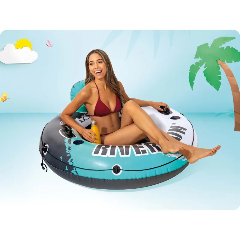 Inel de înot 135 cm, perfect pentru distracție în grădină, Intex 56825
