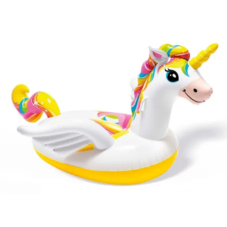 Unicorn gonflabil 201 x 140 x 97 cm, jucărie acvatică colorată pentru distracție