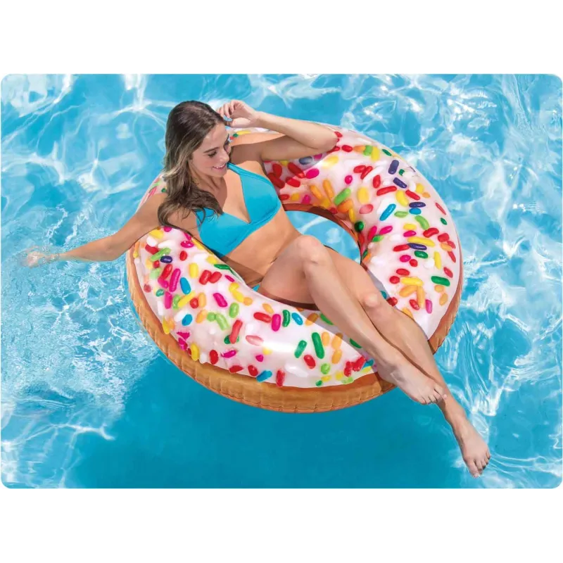 Colac de înot Donut 99 cm, ideal pentru distracție în grădină