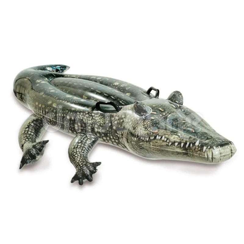 Saltea gonflabil aligator 170 x 86 cm, perfectă pentru distracția în apă vara
