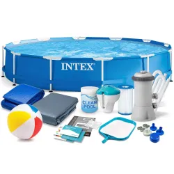 Piscină cu structură de grădină 305 x 76 cm set 15în1 INTEX 28202