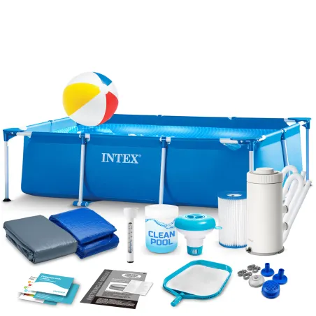 Piscină cu cadru 260 x 160 x 65 cm set 15 în 1 INTEX 28271