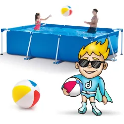 Piscină modernă cu cadru 260 x 160 x 65 cm INTEX 28271 pentru distracție în aer liber