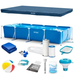 Piscină cu cadru 450 x 220 x 84 cm 15 piese pentru grădină
