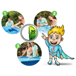 Piscină cu cadru 450 x 220 x 84 cm pentru relaxare în grădină
