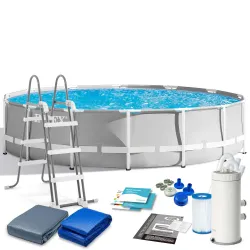 Piscină cu cadru 427x107 și set 12 în 1 INTEX 26720