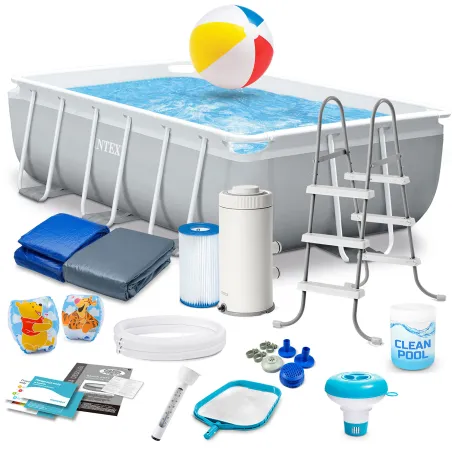 INTEX 26784 Piscină cu Cadru 300 x 175 x 80 cm Set 18în1