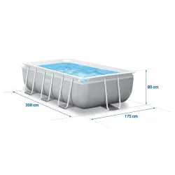 Piscină cu Cadru albastră 300 x 175 x 80 cm INTEX 26784