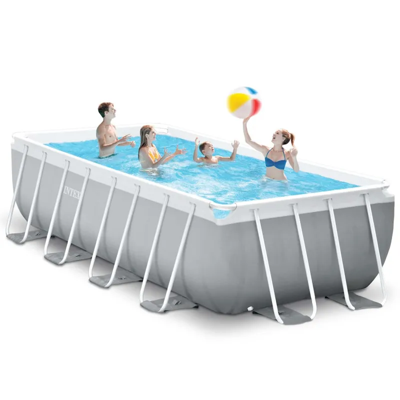 Piscină de grădină modernă cu structură metalică 488 x 244 x 107 cm INTEX 26792