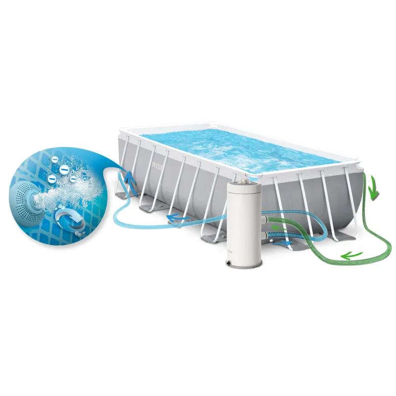 Piscină de grădină 488 x 244 x 107 cm ideală pentru relaxare INTEX 26792