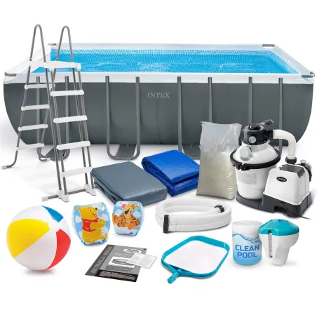 Piscină de grădină cu structură 549 x 274 x 132 cm, material durabil, perfectă pentru exterior