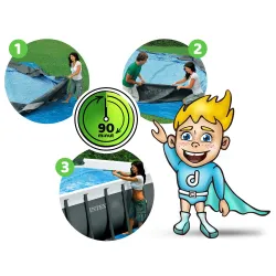 Piscină de grădină pentru relaxare, perfectă pentru petreceri de vară